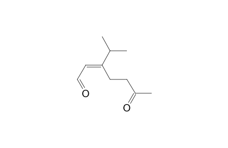 2-Heptenal, 3-(1-methylethyl)-6-oxo-, (E)-