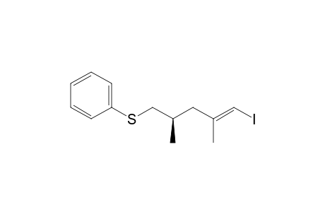 Benzene, [(5-iodo-2,4-dimethyl-4-pentenyl)thio]-, [R-(E)]-