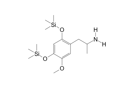 2,4,5-Trimethoxyamphetamine-A (-2CH3) 2TMS