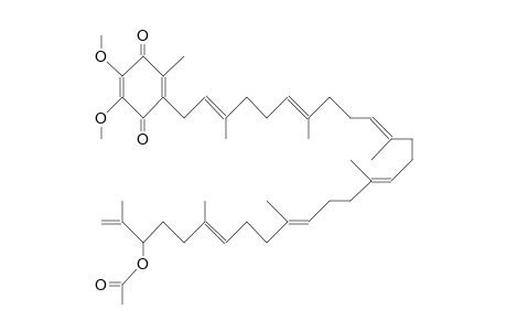 6-(26-Acetoxy-27-methylene-3,7,11,15,19,23-hexamethyl-octacosa-2,6,10,14,18,22-hexen-1-yl)-2,3-dimethoxy-5-methyl-1,4-be