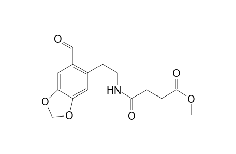 Butanoic acid, 4-[[2-(6-formyl-1,3-benzodioxol-5-yl)ethyl]amino]-4-oxo-, methyl ester