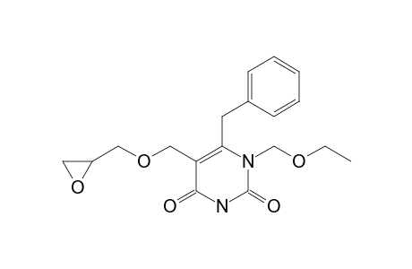 6-BENZYL-1-ETHOXYMETHYL-5-OXIRANYLMETHOXYMETHYL-1H-PYRIMIDINE-2,4-DIONE