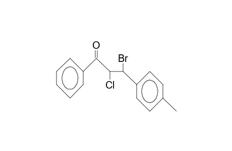 erythro-3-Bromo-2-chloro-3-(4-tolyl)-propiophenone
