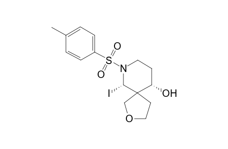 N-(p-toylsulfonyl)-6(S)-iodo-10(S)-hydroxy-7-aza-3-oxaspiro[4.5]decane