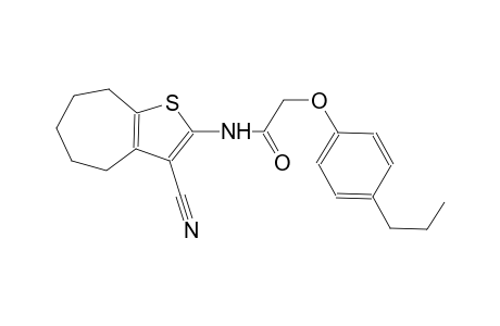 N-(3-cyano-5,6,7,8-tetrahydro-4H-cyclohepta[b]thien-2-yl)-2-(4-propylphenoxy)acetamide