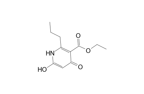 Nicotinic acid, 1,6-dihydro-4-hydroxy-6-oxo-2-propyl-, ethyl ester