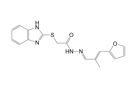 acetic acid, (1H-benzimidazol-2-ylthio)-, 2-[(E,2E)-3-(2-furanyl)-2-methyl-2-propenylidene]hydrazide