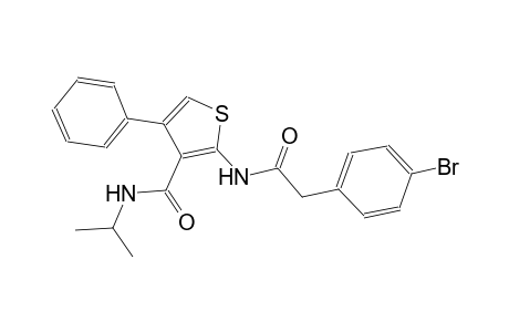 2-{[(4-bromophenyl)acetyl]amino}-N-isopropyl-4-phenyl-3-thiophenecarboxamide