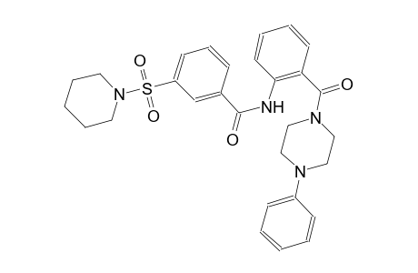 benzamide, N-[2-[(4-phenyl-1-piperazinyl)carbonyl]phenyl]-3-(1-piperidinylsulfonyl)-