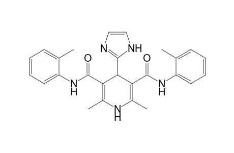 4-(2-Imidazolyl)-2,6-dimethyl-3,5-bis-N-(2-methylphenyl)-carbamoyl-1,4-dihydro-pyridine