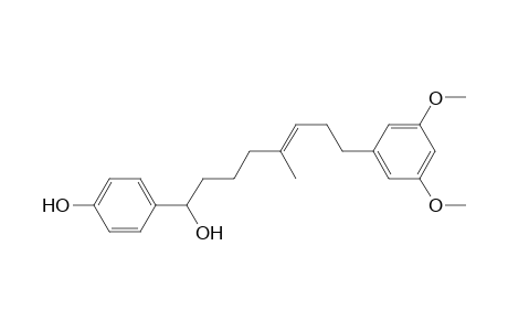 4-[(E)-8-(3,5-dimethoxyphenyl)-1-hydroxy-5-methyl-oct-5-enyl]phenol
