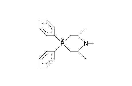 1,2,6-Trimethyl-4,4-diphenyl-1-azaphosphorinanium cation