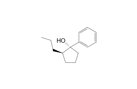 1-Phenyl-t-2-propylcyclopentan-r-1-ol