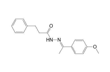 N'-[1-(4-methoxyphenyl)ethylidene]-3-phenylpropanohydrazide