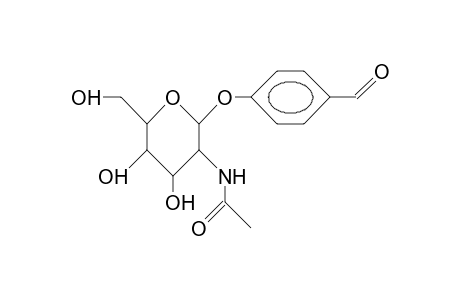 P-Formyl-phenyl 2-acetamido-2-deoxy-B-D-glucopyranoside