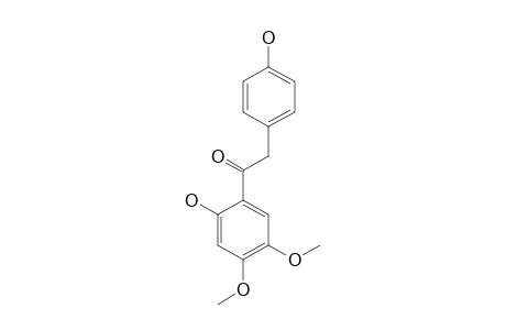 1-(2-HYDROXY-4,5-DIMETHOXYPHENYL)-2-(4-HYDROXYPHENYL)-ETHANONE