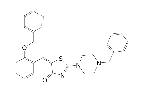 (5E)-5-[2-(benzyloxy)benzylidene]-2-(4-benzyl-1-piperazinyl)-1,3-thiazol-4(5H)-one