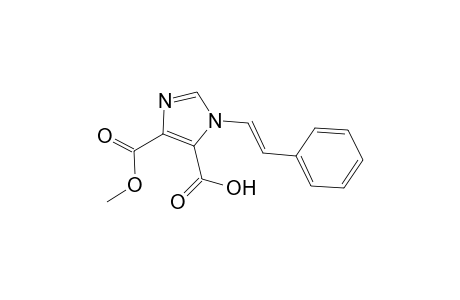 1H-Imidazole-4,5-dicarboxylic acid, 1-(2-phenylethenyl)-, 4-methyl ester, (E)-