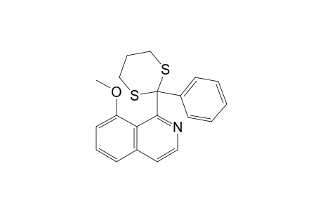 8-Methoxy-1-(2'-phenyl-1',3'-dithian-2'-yl)-isoquinoline