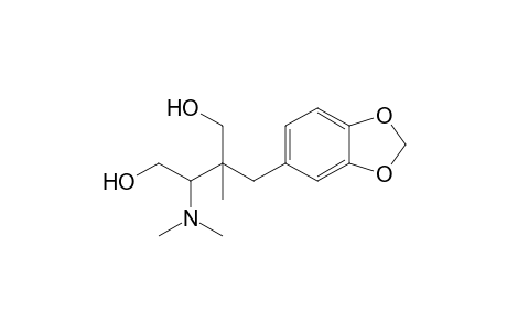 2-[(Benzo[1,3]-dioxol-5'-yl)methyl]-3-(N,N-dimethylamino)-2-methylbutane-1,4-diol