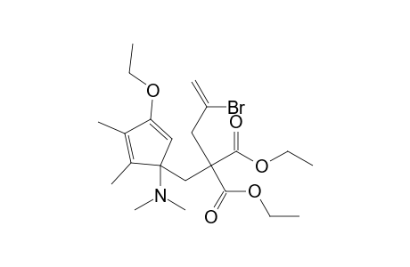 2-(2-bromoallyl)-2-[[1-(dimethylamino)-4-ethoxy-2,3-dimethyl-cyclopenta-2,4-dien-1-yl]methyl]malonic acid diethyl ester