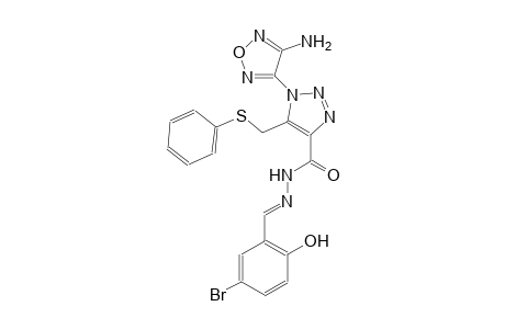 1-(4-amino-1,2,5-oxadiazol-3-yl)-N'-[(E)-(5-bromo-2-hydroxyphenyl)methylidene]-5-[(phenylsulfanyl)methyl]-1H-1,2,3-triazole-4-carbohydrazide