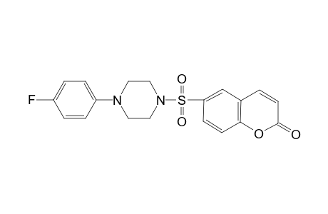 2H-1-Benzopyran-2-one, 6-[[4-(4-fluorophenyl)-1-piperazinyl]sulfonyl]-