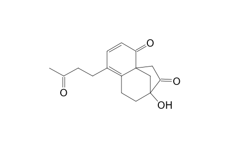 4a,7-Methano-4aH-benzocycloheptene-4,6(5H,7H)-dione, 8,9-dihydro-7-hydroxy-1-(3-oxobutyl)-, (.+-.)-