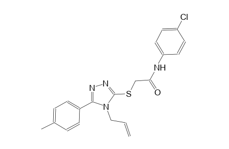 2-{[4-allyl-5-(4-methylphenyl)-4H-1,2,4-triazol-3-yl]sulfanyl}-N-(4-chlorophenyl)acetamide