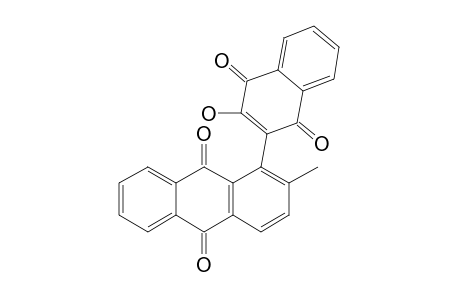 NEWBOULDIAQUINONE;8-(2-HYDROXY-NAPHTHOQUINOLIN-3-YL)-7-METHYL-ANTHRACEN-9,10-DIONE