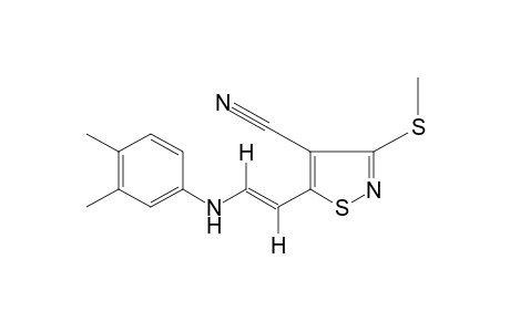 trans-3-(METHYLTHIO)-5-[2-(3,4-XYLIDINO)VINYL]-4-ISOTHIAZOLECARBONITRILE