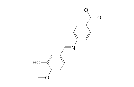 Methyl 4-([(E)-(3-hydroxy-4-methoxyphenyl)methylidene]amino)benzoate