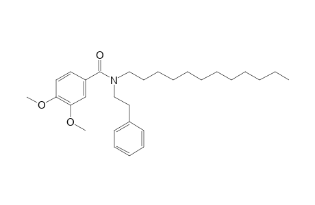 Benzamide, 3,4-dimethoxy-N-(2-phenylethyl)-N-dodecyl-