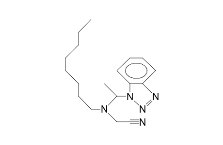 N-(1-<1-Benzotriazolyl>-ethyl)-N-octyl-amino-acetonitrile