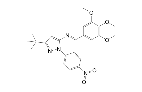 (E)-3-tert-Butyl-1-(4-nitrophenyl)-N-(3,4,5-trimethoxybenzylidene)-1H-pyrazol-5-amine