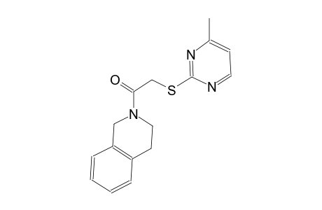 2-{[(4-methyl-2-pyrimidinyl)sulfanyl]acetyl}-1,2,3,4-tetrahydroisoquinoline