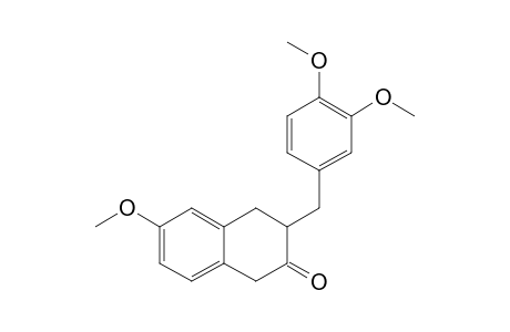 3-(3',4'-Dimethoxybenzyl)-6-methoxy-2-tetralone