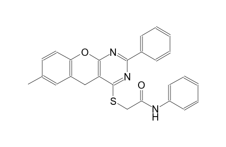 acetamide, 2-[(7-methyl-2-phenyl-5H-[1]benzopyrano[2,3-d]pyrimidin-4-yl)thio]-N-phenyl-