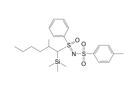 S-Phenyl-S-(1-trimethylsilyl-2-methyl)hexyl-N-(toluene-p-sulfonyl)sulfoximine