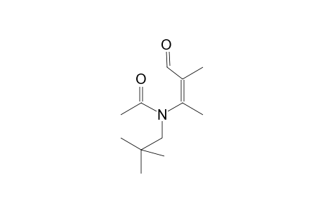 N-(2',2'-Dimethylpropyl)-3-(acetamido0-2-methyl-2-butenal