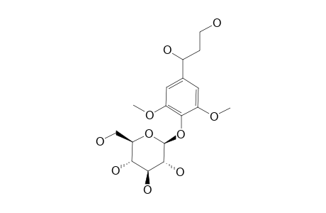 GLYCOPENTOSIDE-B;3,5-DIMETHOXY-4-O-BETA-D-GLUCOPYRANOSYLPHENYLPROPANE-7,9-DIOL