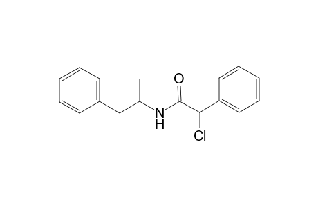 2-Chloranyl-2-phenyl-N-(1-phenylpropan-2-yl)ethanamide