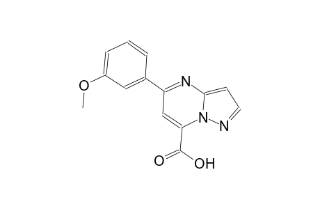 pyrazolo[1,5-a]pyrimidine-7-carboxylic acid, 5-(3-methoxyphenyl)-