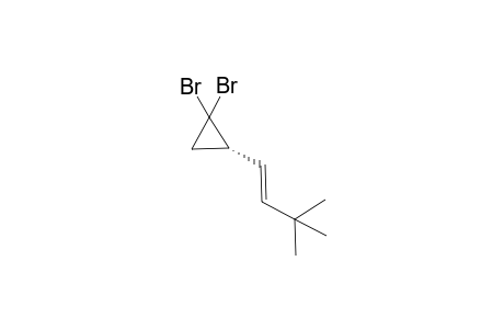 (S)-1,1-Dibromo-2-((E)-3,3-dimethyl-but-1-enyl)-cyclopropane