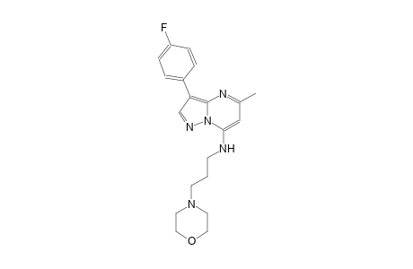 pyrazolo[1,5-a]pyrimidin-7-amine, 3-(4-fluorophenyl)-5-methyl-N-[3-(4-morpholinyl)propyl]-