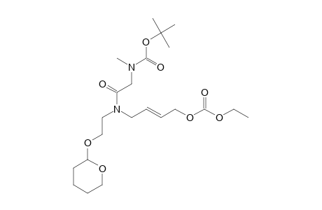 N-TERT.-BUTYLOXYCARBONYL-SARCOSYL-[N-[4-ETHOXYCARBONYLOXY-(2E)-BUTEN-1-YL]-N-(2-TETRAHYDROPYRAN-2-YL-OXY-ETHYL)]-AMIDE;MAJOR-ROTAMER