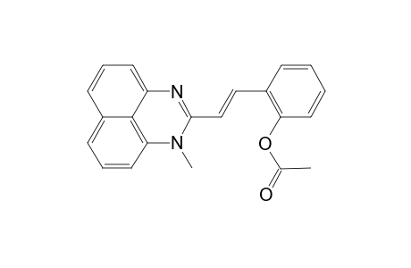 2-[(E)-2-(1-Methyl-1H-perimidin-2-yl)ethenyl]phenyl acetate