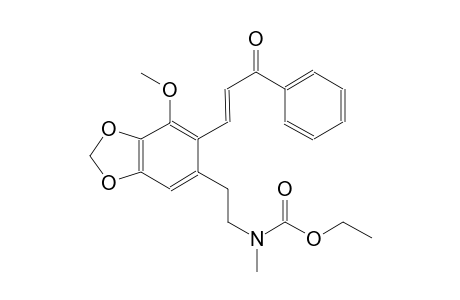 ethyl 2-{7-methoxy-6-[(1E)-3-oxo-3-phenyl-1-propenyl]-1,3-benzodioxol-5-yl}ethyl(methyl)carbamate