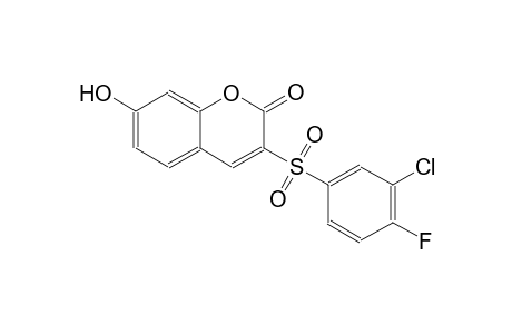 2H-1-benzopyran-2-one, 3-[(3-chloro-4-fluorophenyl)sulfonyl]-7-hydroxy-
