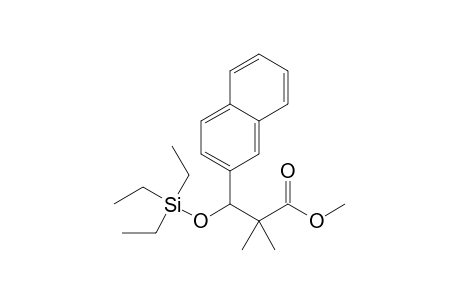2,2-dimethyl-3-(2-naphthalenyl)-3-triethylsilyloxypropanoic acid methyl ester